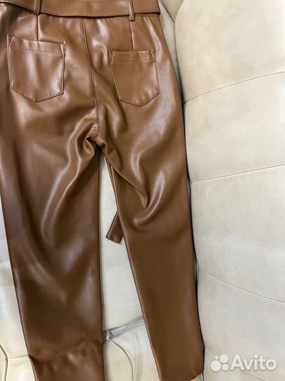 Женские кожанные джинсы