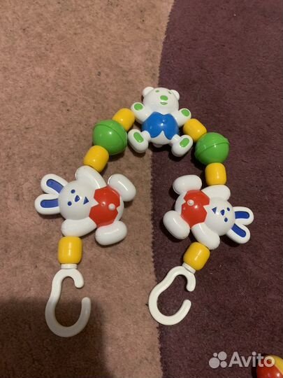 Погремушки, грызунки, растяжка погремушка