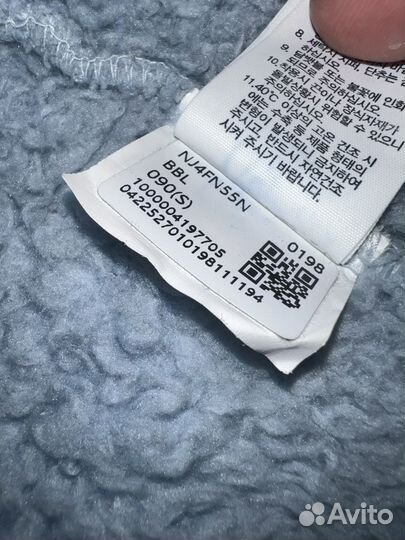 Флиска the north face голубая