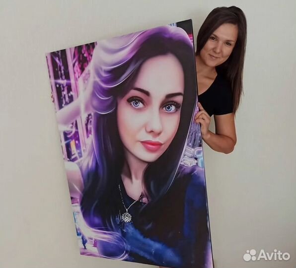 Портрет на холсте (любые размеры)