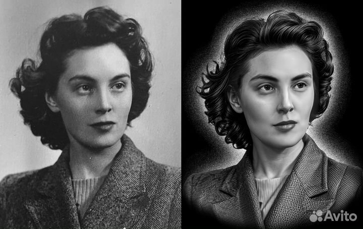 Ретушь фото на памятник