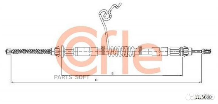 Cofle 92.11.5668 Трос стояночного тормоза