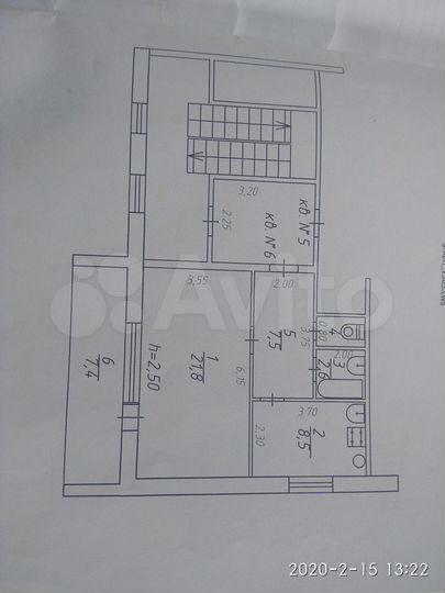 1-к. квартира, 41 м², 2/2 эт.