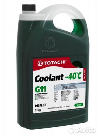 Антифриз totachi niro coolant Green -40C G11 5кг