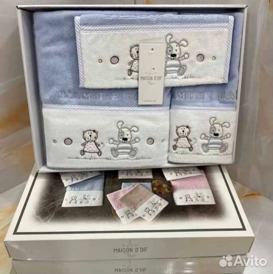 Подарочный набор полотенец для детей 3 шт