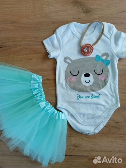 Платье боди для девочки 68 74