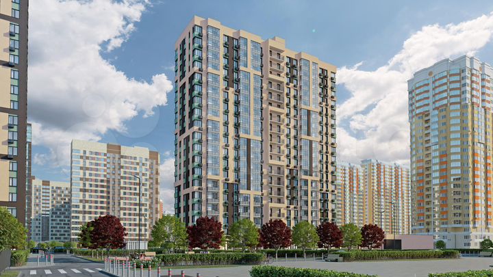 Квартира-студия, 23,1 м², 6/19 эт.