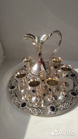 Коньячный набор посеребренный