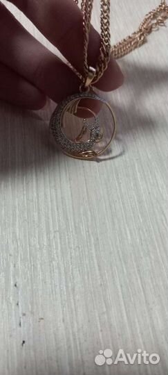 Золотой кулон подвеска 585