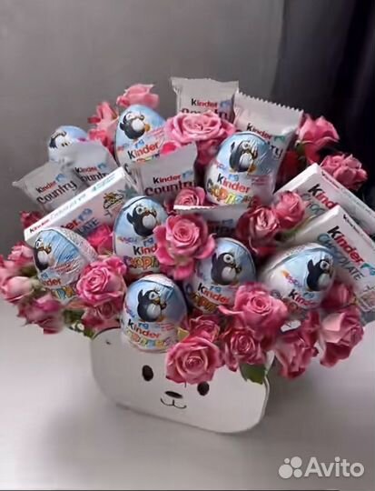 Сладкие букеты из конфет