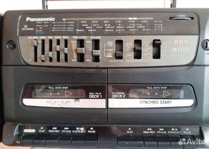 Panasonic RX-CT 820 Двухкассетный аудио магнитофон