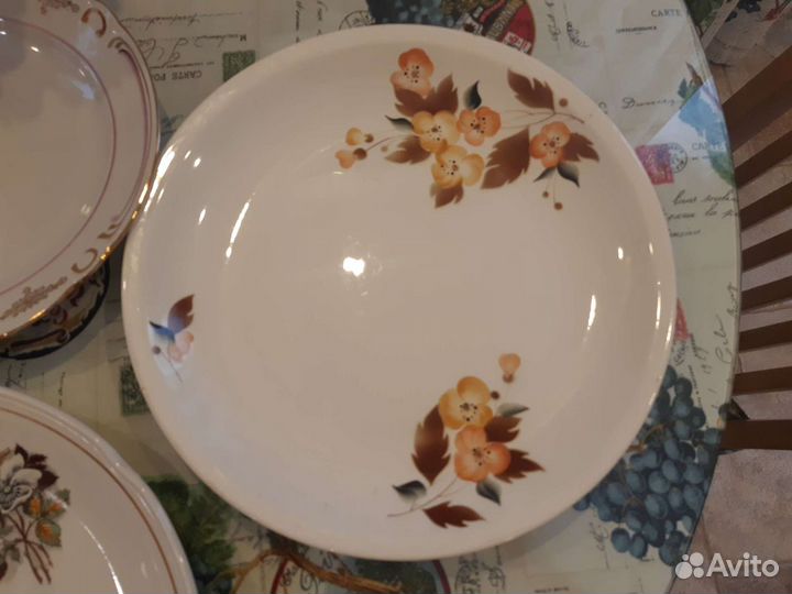 Блюдо, тарелка фарфор, Дулево, винтаж,ссср