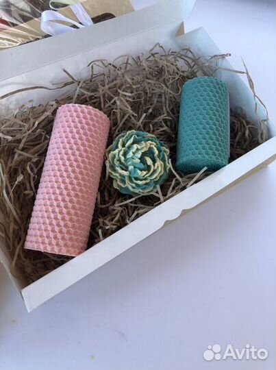 Подарочные наборы свечей ручной работы