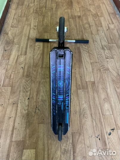 Трюковой самокат fox pro vtech серебряный