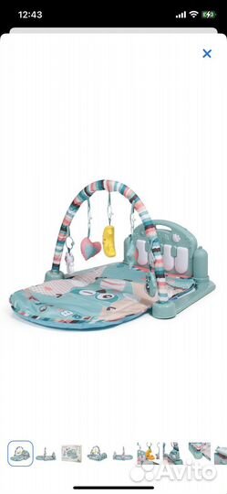 Развивающий коврик с пианино