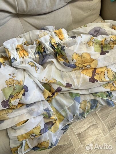 Шторы тюль для детской на ленте, ш 3м, в 2,6м