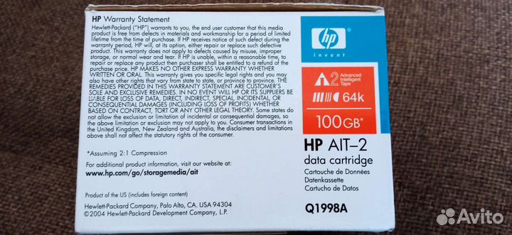 Data cartridge HP AIT-2