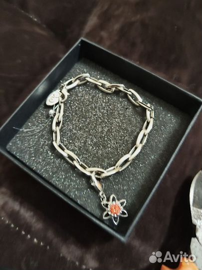 Браслет с шармиком и цепочка на шею