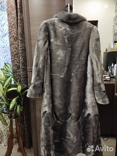 Шуба мутоновая бу