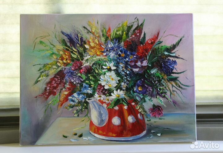 Букет мастихином