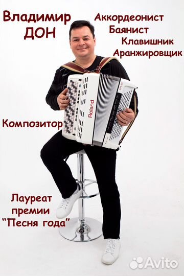 Аккордеонист Баянист Человек-Оркестр