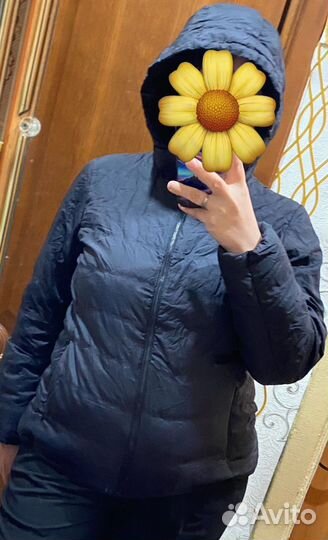 Куртка пуховичок Uniqlo XL с капюшоном