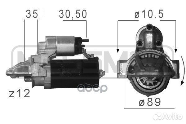 Стартер ford transit 2.2TDCi 11- 1.7kw 220680 Era