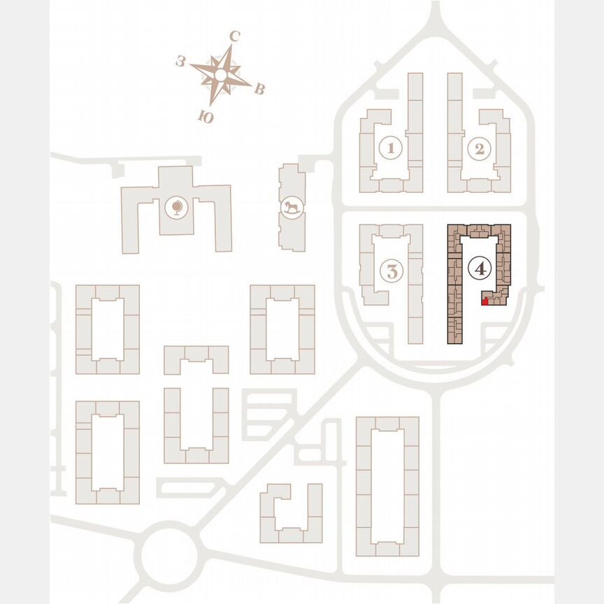1-к. квартира, 40,1 м², 2/4 эт.