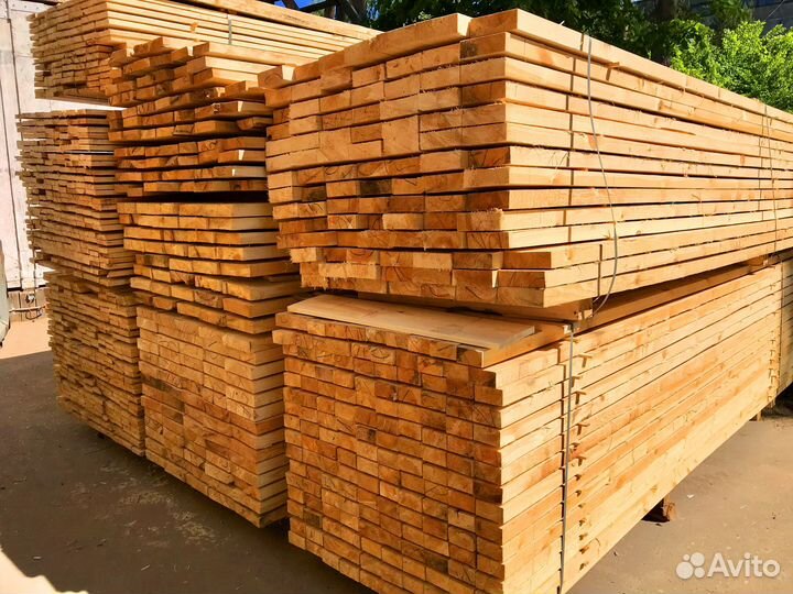 Строганная доска сосна 35х190х6000мм, сухая