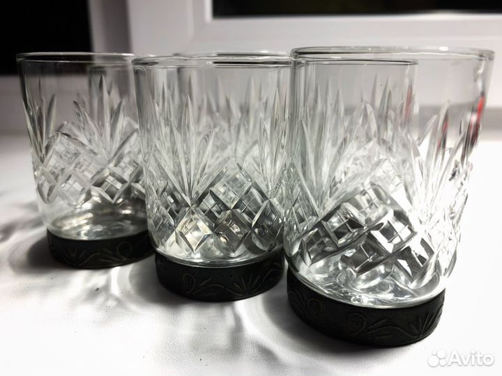 Хрустальные рюмки СССР 6шт набор