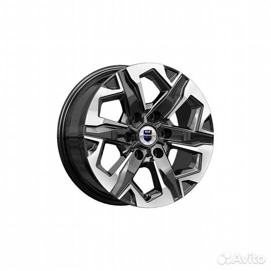 Литые диски 7.5x17 6x139.7 106.1 ET30 кик Тейт (кс1050) алмаз черный