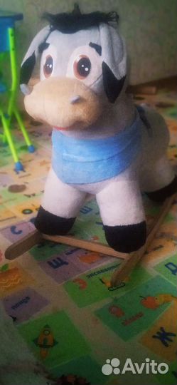 Детская качалка ослик