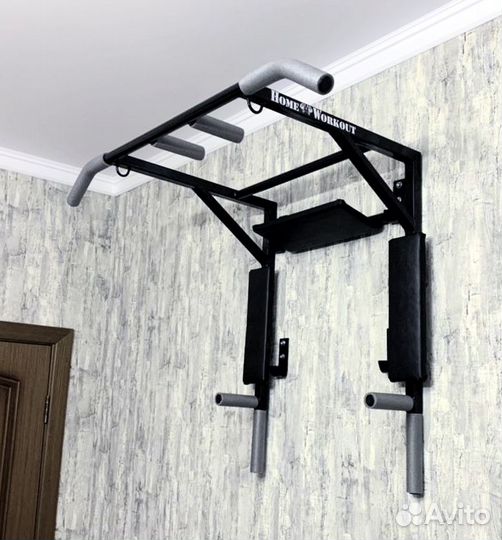 Турник брусья узкий хват пресс