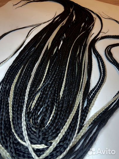 Де косы 100см черно-пепельные