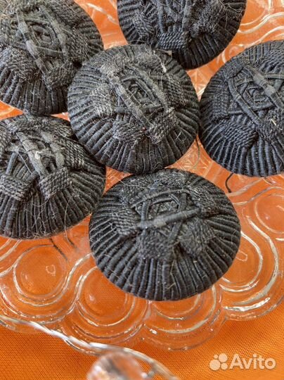 Комплект старинных пуговиц 6 штук