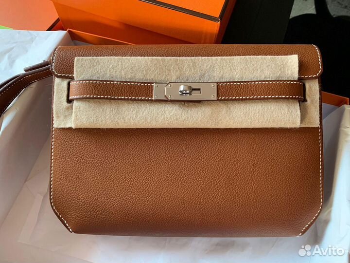 Сумка Hermes Depesh 25 fauve Barenia phw