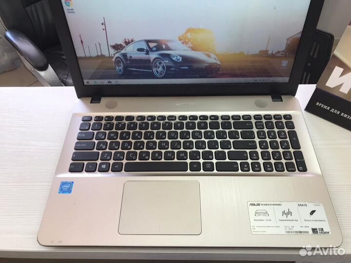 Ноутбук Asus для учёбы и просмотра кино SSD 128Gb