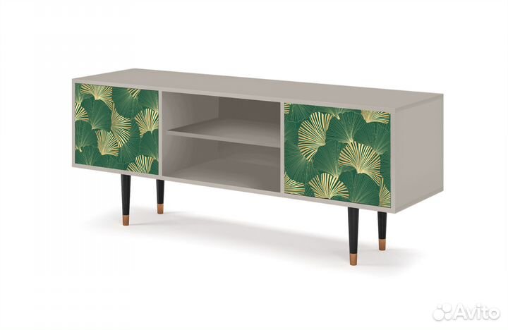 Тв-тумба T2 - Сатин - Gold Ginkgo