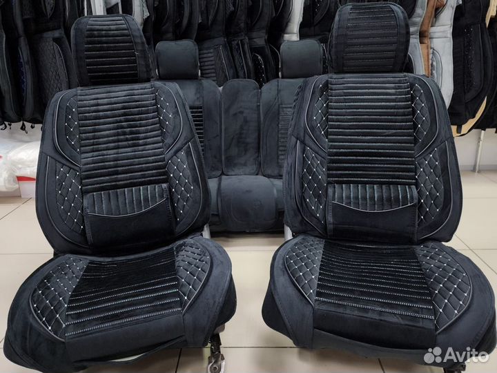 Чехлы на сиденья из Алькантары