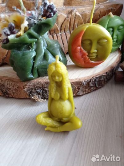 Свечи из натурального воска и вощины