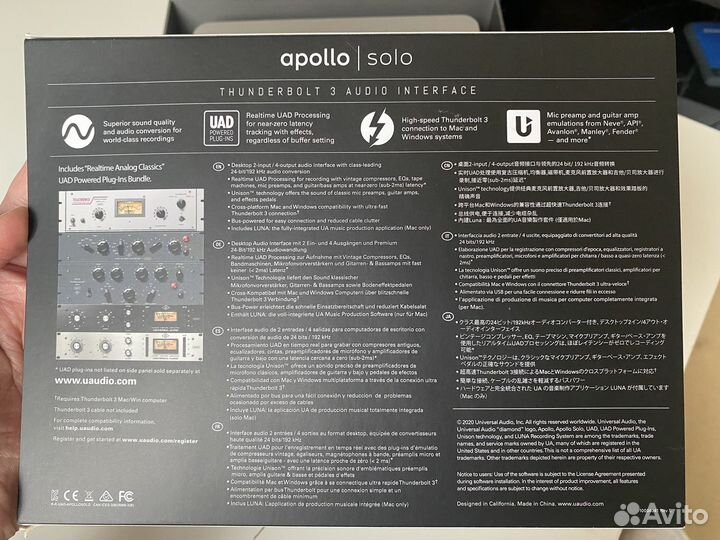 Звуковая карта Universal Audio Apollo Solo