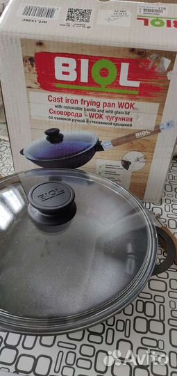 Казан Wok сковорода Biol вок чугун новая Биол