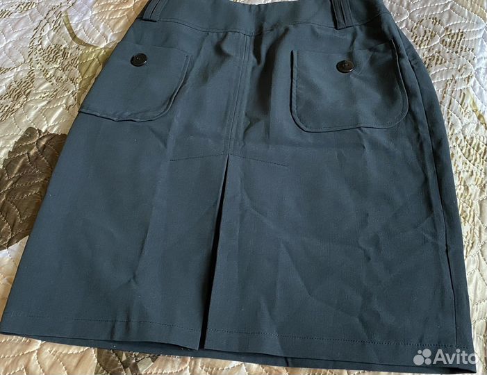 Черная мини юбка