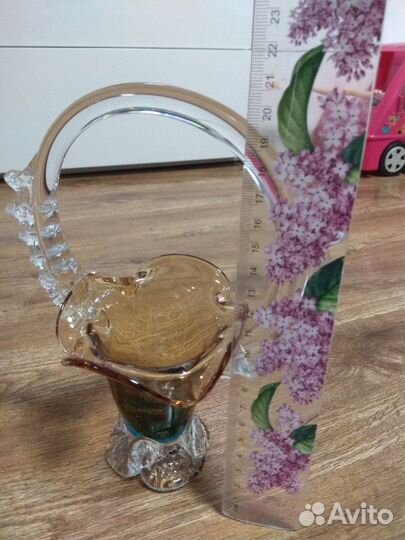 Ваза из чешского стекла