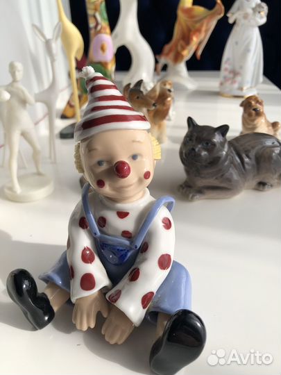 Фигурки фарфор колкий пластик СССР 50-60г