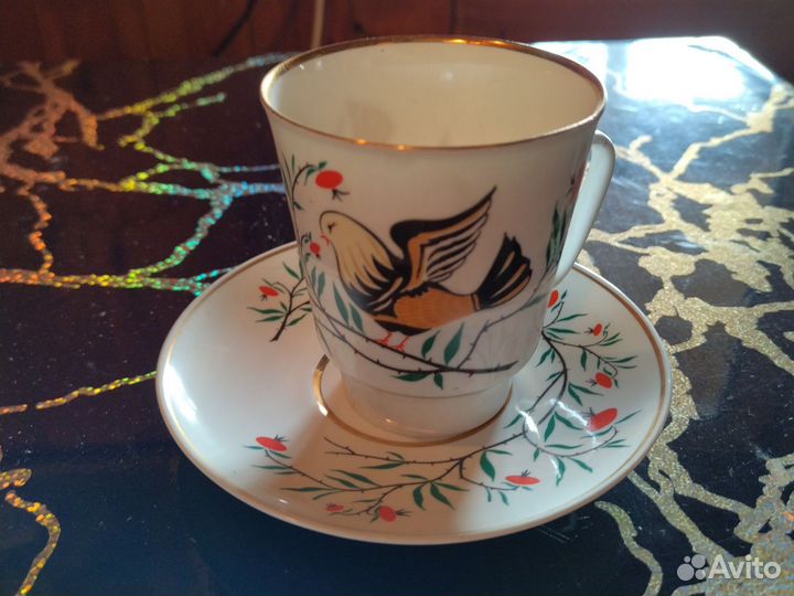 Кофейная пара лфз костяной фарфор