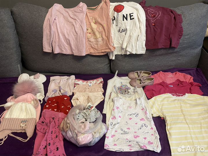Вещи пакетом на девочку 86 92 98