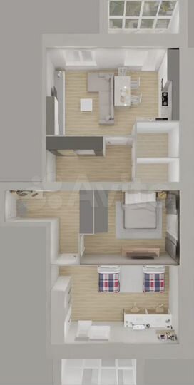 2-к. квартира, 83,4 м², 2/10 эт.