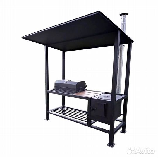 Мангал с крышей