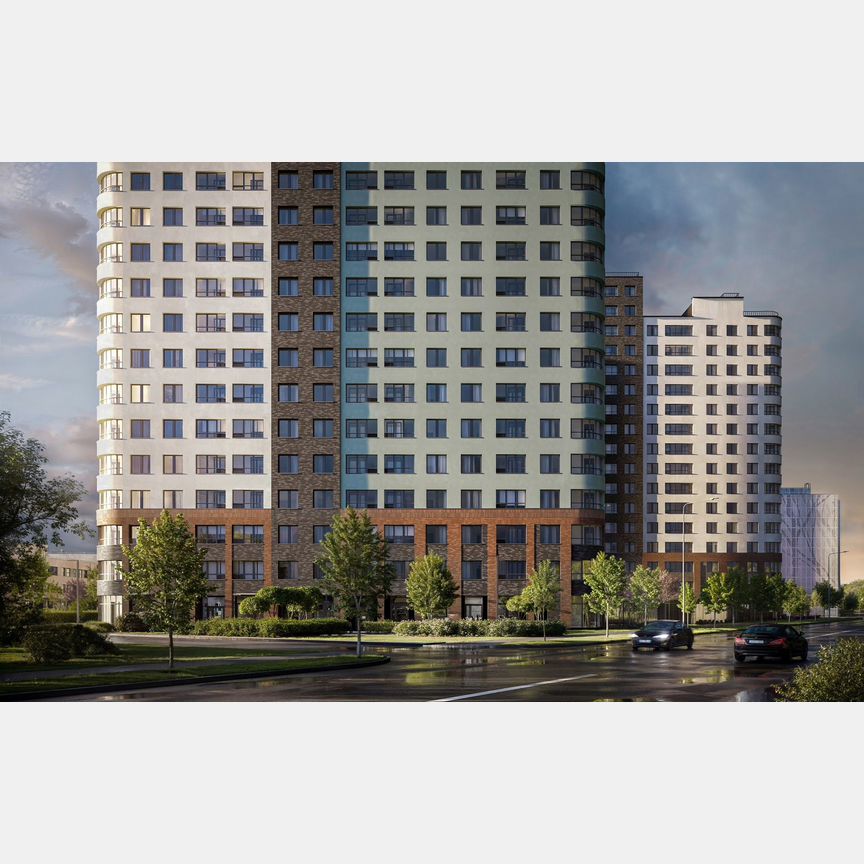 2-к. квартира, 63,9 м², 4/17 эт.